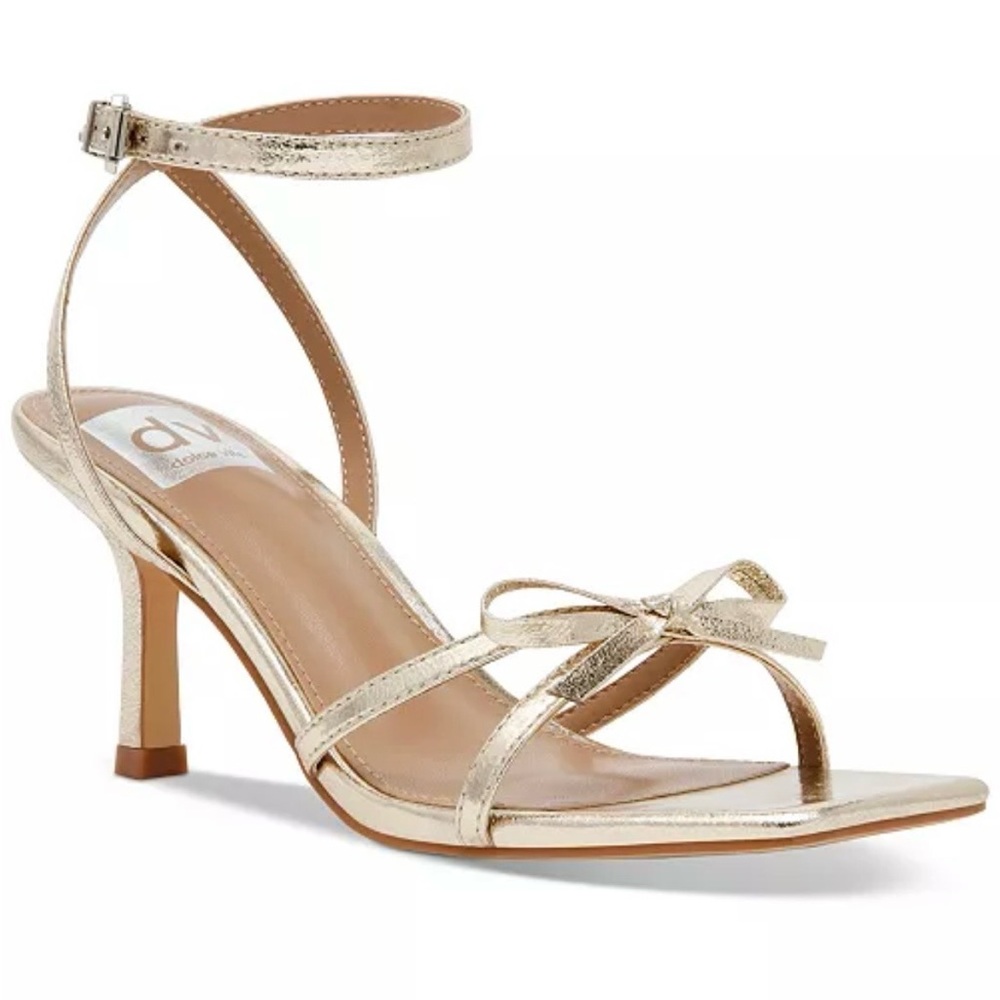 DV by Dolce Vita Metallic Gold Heeled Sandals